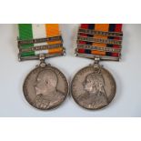 Victorian Queens South Africa Medal With Three Bars, Transvaal, Orange Free State, Cape Colony,