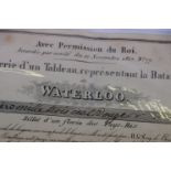 French 19th Century lottery ticket to raise funds for the cost of the Battle Of Waterloo 1827.