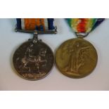 A full size WW1 medal pair to include The British War Medal & Victory Medal issued to 240802 PTE.