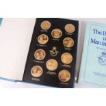 Royal Air Force Museum. The history of man in flight presentation folder with 100 medallions and