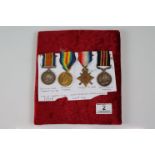 A WW1 full size medal group consisting of The Military Medal, The 1914-15 Star, The British War