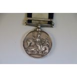 Victorian Naval General Service Medal, One Bar Syria (D. Sawyer. Capt. Cox. HMS Magicenne),