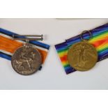 A full size British WW1 Medal pair to include The Victory Medal & The British War Medal issued