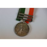A full size Kings South Africa Medal with the 1901 & 1902 South Africa Bars, issued to : 5102 PTE.