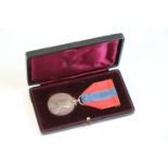 A Boxed Faithful Service Medal issued to Walter James Lamb.