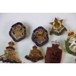 Collection Of Approx 12 Military Sweetheart Brooches Including A Silver Example To Various