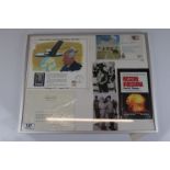 A framed signed Harry S Truman letter along with associated ephemera relating to the hiroshima