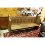 A 6ft long oak pew