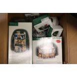 Collection of Department 56 Christmas Boxed Dickens Village Series Models including Scrooge & Marley