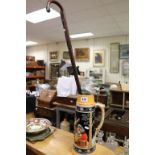 Silver Tip Walking Stick, Part Ebony & Bone Walking Stick and a Large Beer Stein