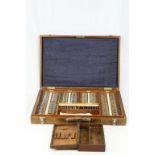 Vintage Optometrist's Trial Lens Set in original box together with a Travelling Optometrist's