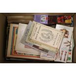 Box of mixed ephemera etc, 19th Century onwards, to include Royalty, breweriana, Brooke Bond albums,