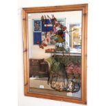 A large mirror with ray antic decoration, elegant lady in foliage