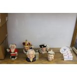 Four Royal Doulton character jugs to include; D6923 King Edward VII, D6940 Father Christmas, D6911