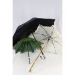 Three vintage Umbrellas to include a Silk example