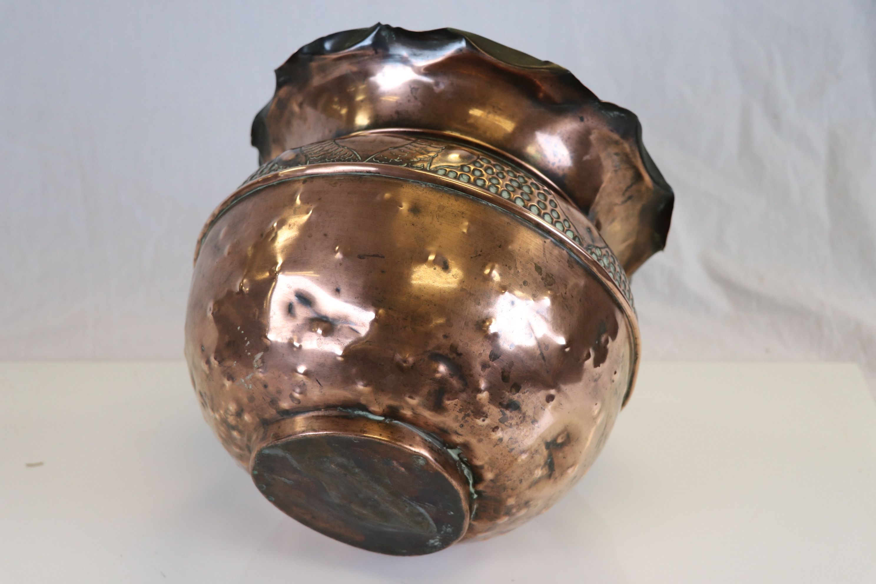 Late 19th century Art Nouveau Copper Planter - Image 6 of 6