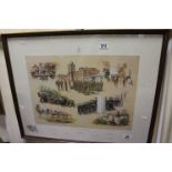 Framed and Glazed Montage Print of The Royal Military Academy Sandhurst