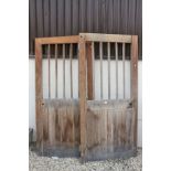 Pair of Large Teak Garden Gates, each door 80" x 38"