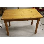 Modern Pine Kitchen Table