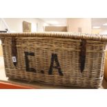 Vintage Wicker Laundry Basket