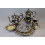 Collection of Silver plate to include tea and coffee pot etc