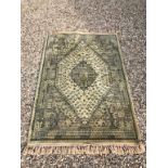 Silk Cream Ground Rug, approx. 172cms x 117cms