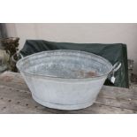 Galvanised Twin Handled Wash Tub