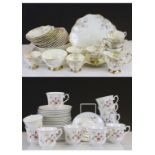 Part teasets to include Royal Albert Summer Breeze and Foley china