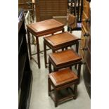 Chinese Hardwood Nest of Four Tables