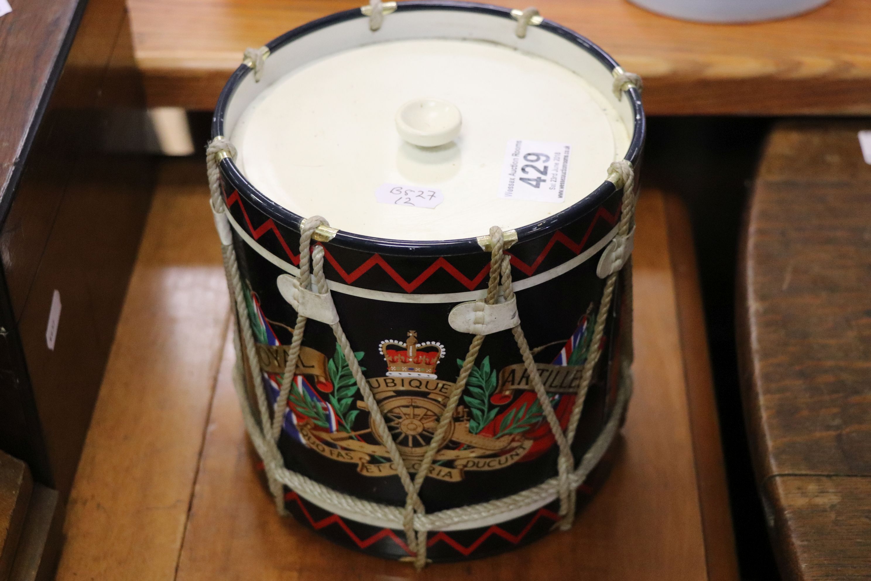 Ice Bucket in the form of a Royal Artillery Drum