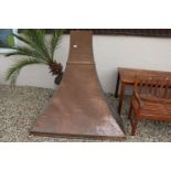 Large Rivetted Copper Fire Hood