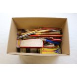 A box of vintage pencils, colouring crayons to include large pencils by Johann Faber, The Elephant