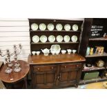 Ercol Oak Dresser with Two Drawers and Two Cupboard Doors