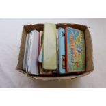Approximately 20 vintage pencil tins to include two Scholars' Pencil Box calculator, two Noris