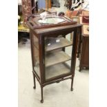 Late 19th / Early 20th century Mahogany Display Cabinet with Mirrored Back and Single Glazed Doors