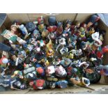 A collection of hand painted figures & busts to include metal and resin examples. Figures include