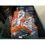 46 Carded /boxed Matchbox diecast planes to include Hero-City and Sky Busters, some bubbles have