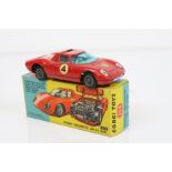 Boxed Corgi 314 Ferrari Berlinetta 250 Le Mans in gd condition with race car number 4 staickers, box