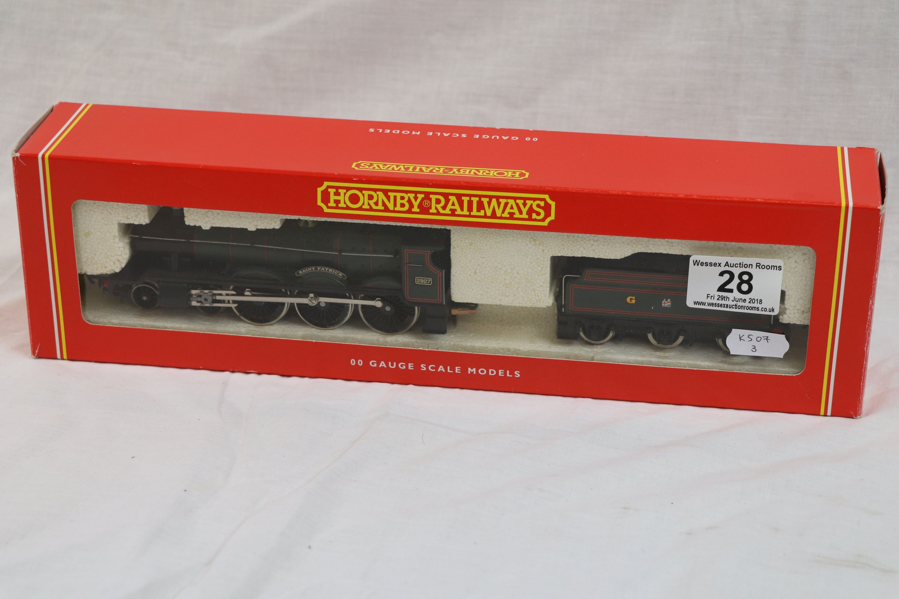 Boxed Hornby OO gauge R2019 GWR 4-6-0 Locomotive St Patrick Saint Class