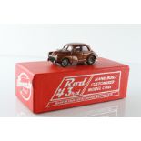 Boxed Rod 43rd 1:43 ROD 15 1952 Morris Minor Gasser Copper Brown Metallic diecast model, vg