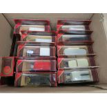 Collection of Matchbox Models of Yesteryear diecast models all in red boxes (approximately 45)