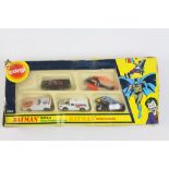 Boxed Corgi 3080 Batman Gift Set, complete, diecast vg, box fair