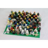 Collection of 80 Lego minifigures to include Star Wars, Minecraft and various other series and