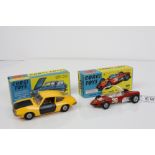 Two Boxed Corgi Cars including Ferrari Formula 1 Grand Prix Racing Car 154 in red and Lancia