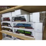 Collection of 60 cased/boxed Collectable Model Locomotive models featuring 16 variations including