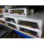 Collection of 70 cased/boxed Collectable Model Locomotive models featuring 9 variations including