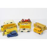 Five boxed Dinky diecast models to include 151 Triumph 1800 Saloon in blue, gd with some marks,