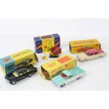 Four boxed diecast models to include Corgi 223 Chevrolet State Patrol, Dinky 449 Chevrolet El Camino