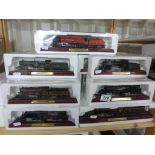 Collection of 60 cased/boxed Collectable Model Locomotive models featuring 12 variations including