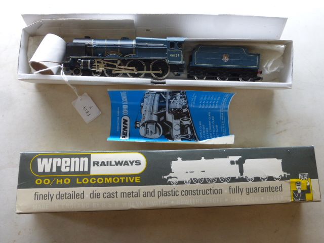 Boxed Wrenn OO gauge W2273 Royal Scot BR Blue The Royal Air Force locomotive with paperwork - Image 3 of 13